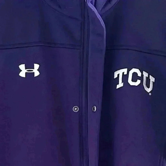 Under Armour Women’s M TCU HORNED FROGS Purple Soft Jacket - Picture 2 of 8